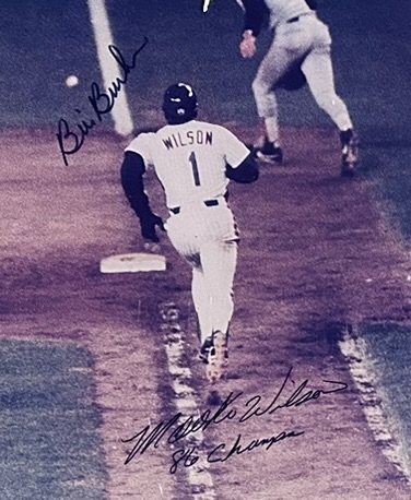 MOOKIE WILSON/BILL BUCKNER SIGNED 16 X 20 PHOTO - w/STEINER COA