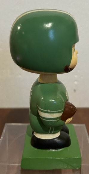 60's CFL OTTOWA ROUGH RIDERS mini BOBBING HEAD-GREEN UNIFORM