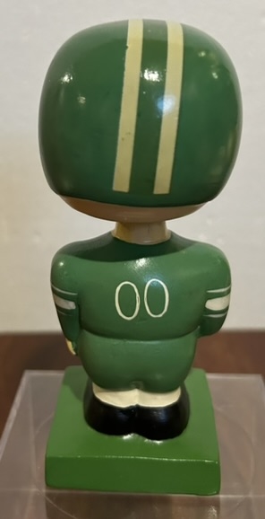 60's CFL OTTOWA ROUGH RIDERS mini BOBBING HEAD-GREEN UNIFORM