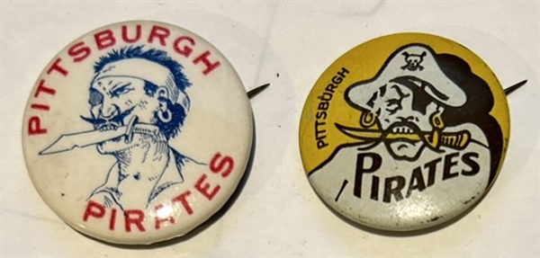 VINTAGE PITTSBURGH PIRATES PINS - 2 DIFFERENT