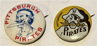 VINTAGE PITTSBURGH PIRATES PINS - 2 DIFFERENT