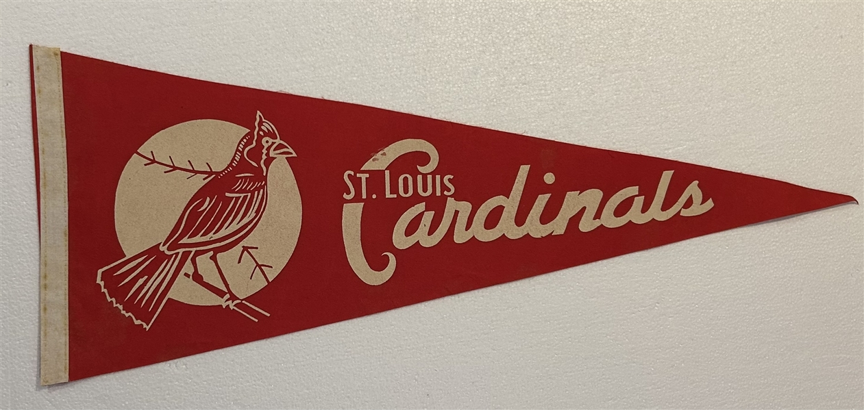 VINTAGE 50's ST LOUIS CARDINALS PENNANT