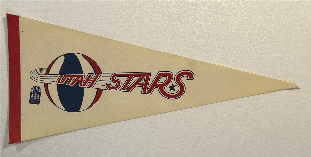 VINTAGE 70's ABA UTAH STARS PENNANT