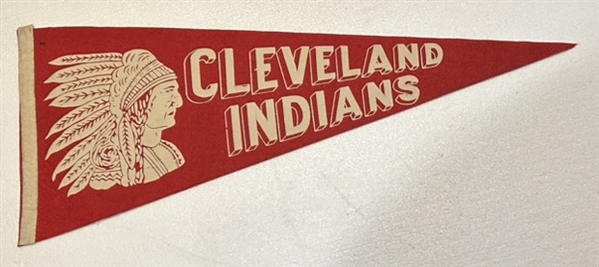 VINTAGE CLEVLAND INDIANS PENNANT