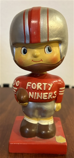 60's SAN FRANCISCO 49ers SQUARE BASE BOBBING HEAD