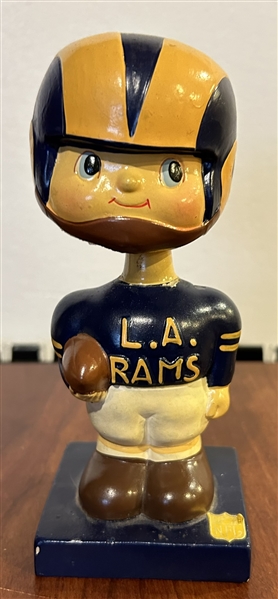 60's LOS ANGELES RAMS SQUARE BASE BOBBING HEAD