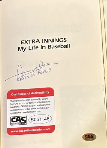 MINNIE MINOSO EXTRA INNINGS SIGNED BOOK w/COA