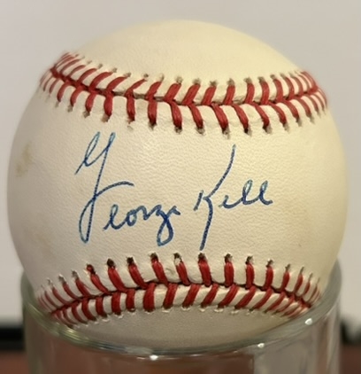 GEORGE KELL OFFICIAL AMERICAN LEAGUE SIGNED BASEBALL w/COA