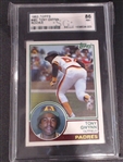 1983 TOPPS TONY GWYNN SGC 86 NM+