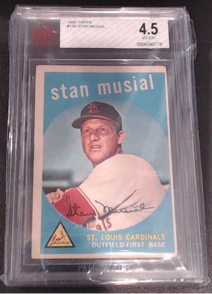 1959 TOPPS STAN MUSIAL BECKETT 4.5