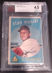 1959 TOPPS STAN MUSIAL BECKETT 4.5