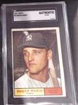 1961 TOPPS ROGER MARRIS SGC AUTHENTIC