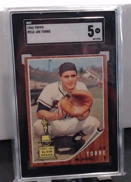 1962 TOPPS JOE TORRE SGC 5 ROOKIE CUP