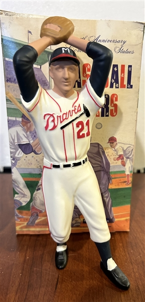 1988 25th ANNIVERSARY HARTLAND STATUE w/BOX -WARREN SPAHN