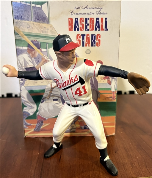 1988 25th ANNIVERSARY HARTLAND STATUE w/BOX -EDDIE MATHEWS