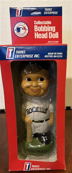 COLORADO ROCKIES BOBBING HEAD w/BOX