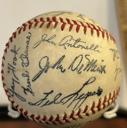 1962 NEW YORK METS FACSIMILE SIGNED BASEBALL- 1st YEAR OF METS