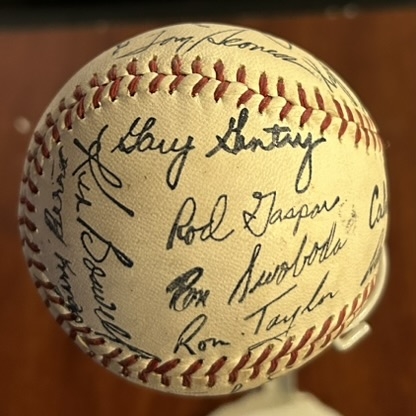 1969 NEW YORK METS FACSIMILE SIGNED BASEBALL- CHAMPIONSHIP SEASON