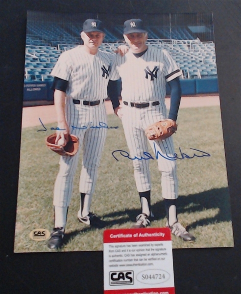 PHIL AND JOE NIEKRO 8X10 WITH COA