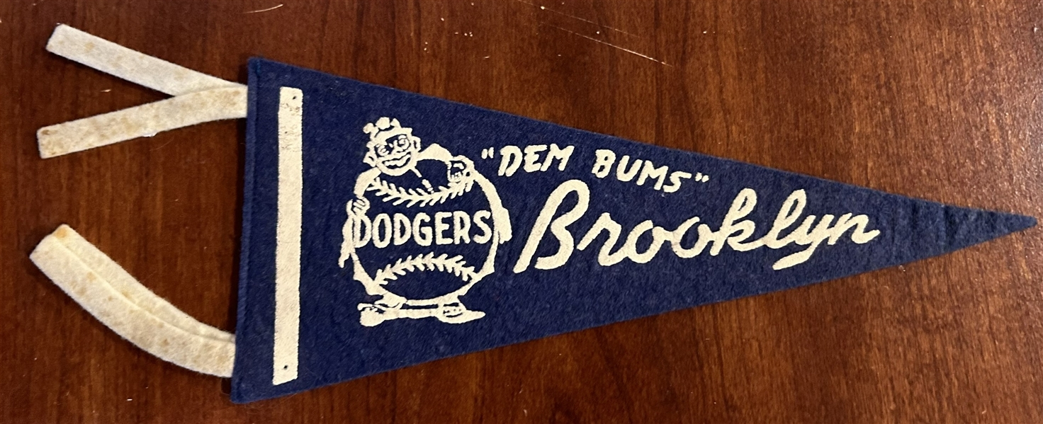 VINTAGE BROOKLYN DODGERS mini PENNANT