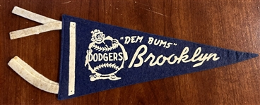 VINTAGE BROOKLYN DODGERS mini PENNANT