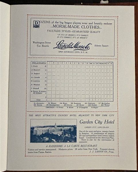 1915 ROBERT OPIE REPRO WORLD SERIES PROGRAM