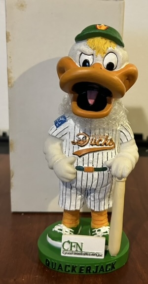 QUACKERJACK LONG ISLAND DUCKS SGA BOBBING HEAD w/BOX