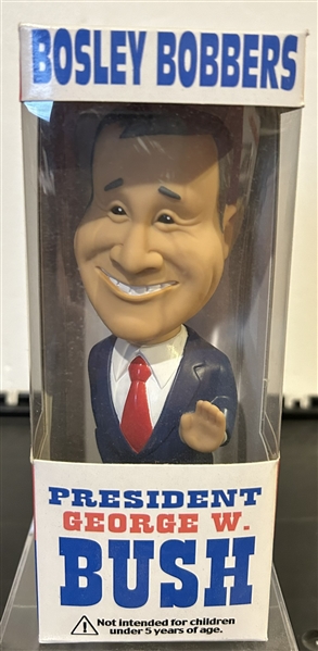 PRESIDENT GEORGE W. BUSH BOBBING HEAD w/BOX