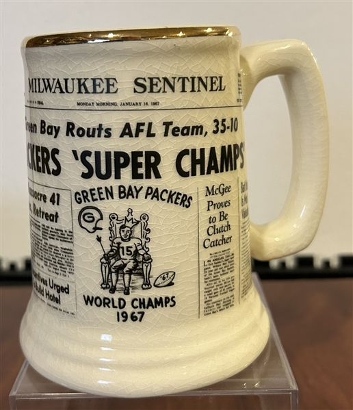 VINTAGE GREEN BAY PACKERS CHAMPIONSHIP MUG