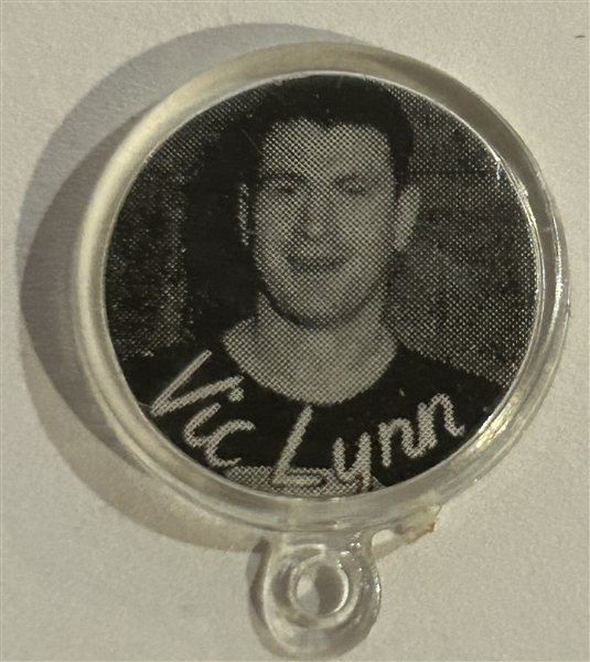 VINTAGE DUAL SIDED NHL VIC LYNN/BEP GUIDOLIN GUMBALL CHARM