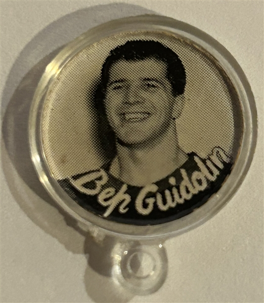 VINTAGE DUAL SIDED NHL VIC LYNN/BEP GUIDOLIN GUMBALL CHARM