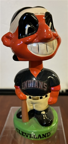 CLEVELAND INDIANS MASCOT BOBBING HEAD