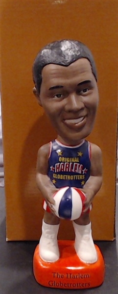 SAMS HARLEM GLOBETROTTER BOBBING HEAD W/ BOX AND COA