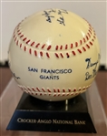 1958 SAN FRANCISCO GIANTS FACSIMILE SIGNED BASEBALL BANK