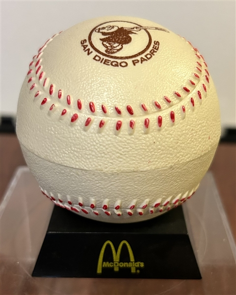 1974 SAN DIEGO PADRES SOUVENIR BALL w/CARDS