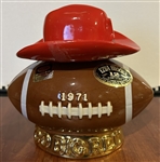 1971 NEBRASKA CORNHUSKERS DECANTER- NATIONAL CHAMPIONS