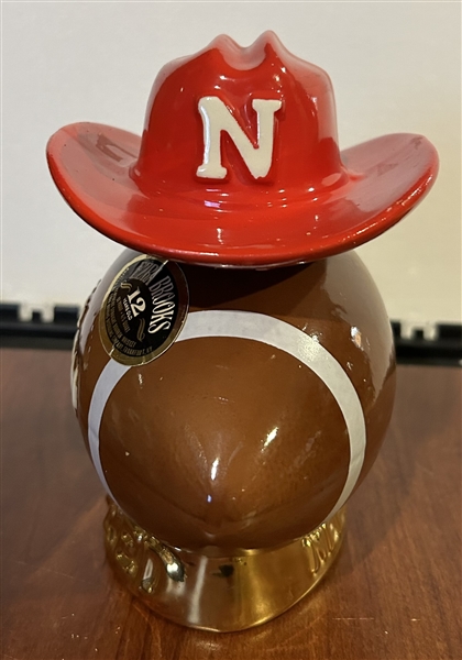 1971 NEBRASKA CORNHUSKERS DECANTER- NATIONAL CHAMPIONS