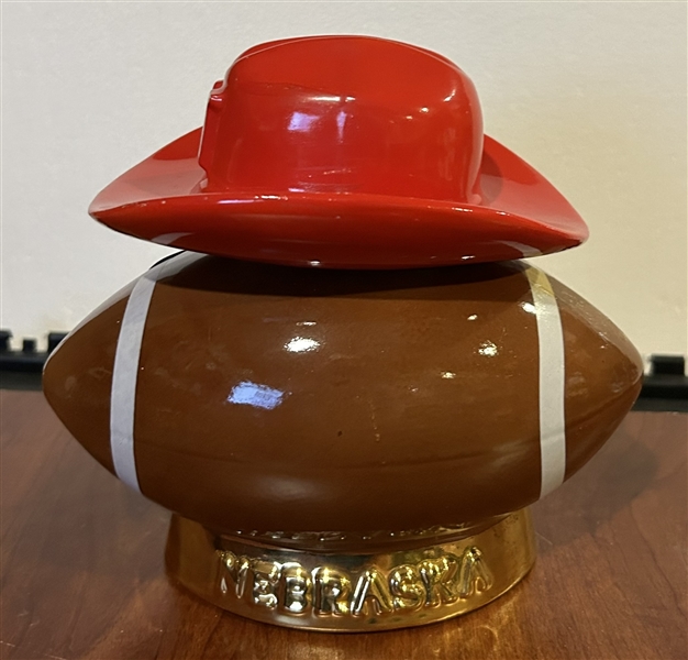 1971 NEBRASKA CORNHUSKERS DECANTER- NATIONAL CHAMPIONS