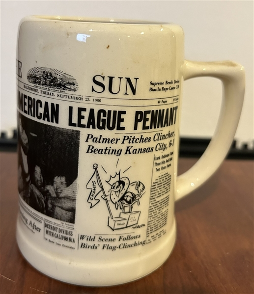 1966 & 1970 BALTIMORE ORIOLES CHAMPIONSHIP MUGS