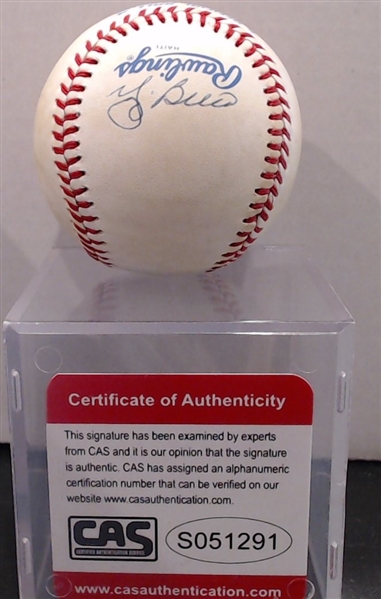 YOGI BERRA AUTOGRAPHED BALL W/ CAS COA