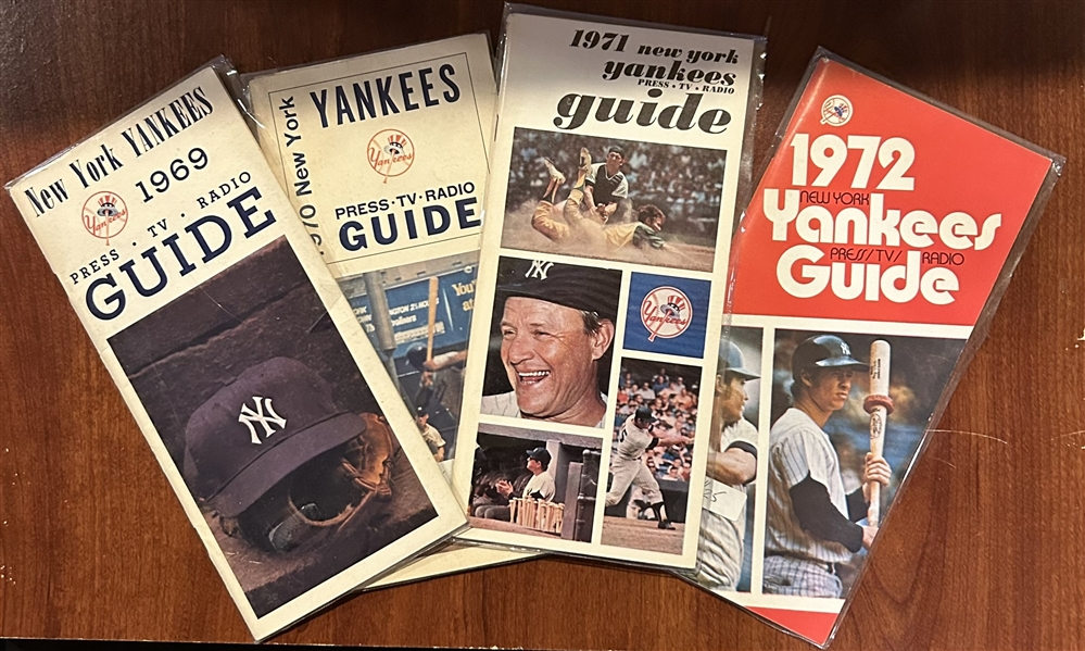 1969-1972 NEW YORK YANKEES MEDIA GUIDES - 4