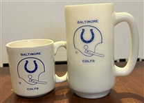 VINTAGE BALTIMORE COLTS MUGS - 2