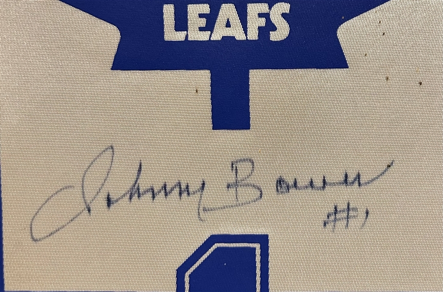 JOHNNY BOWER SIGNED MINI PENNANT w/COA