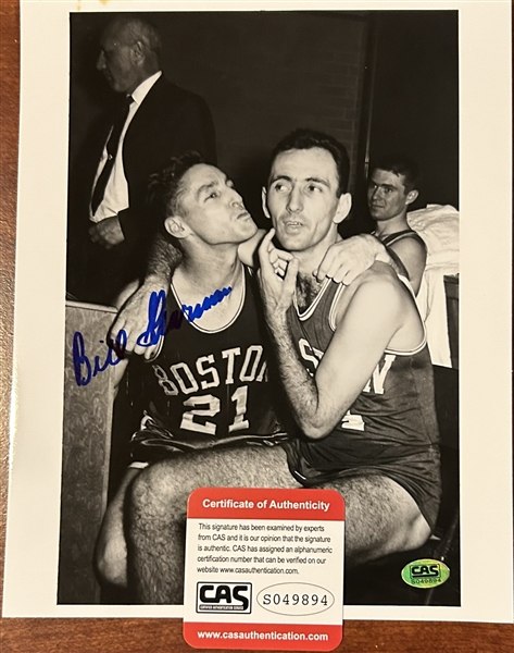 BILL SHARMAN SIGNED PHOTO w/COA