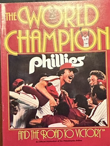 1980 PHILADELPHIA PHILLIES THE WORLD CHAMPIONS BOOKLET