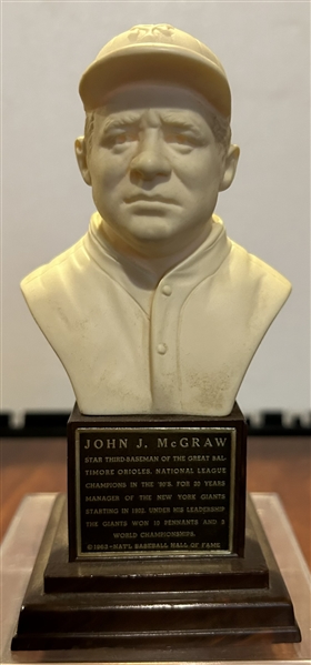 1963 JOHN MCGRAW HALL OF FAME BUST / STATUE