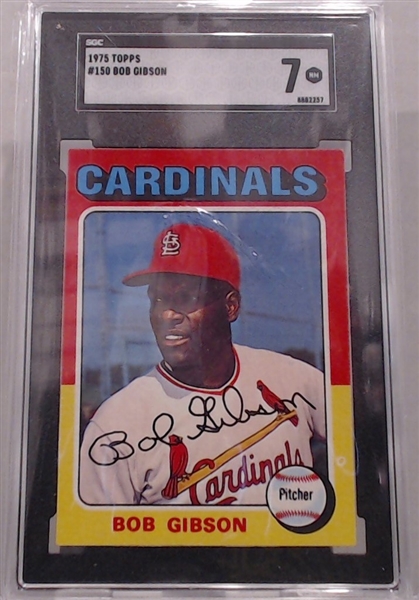 1975 TOPPS BOB GIBSON SGC 7