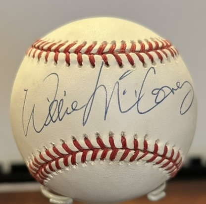 WILLIE MCCOVEY SIGNED ONL BASEBALL w/COA