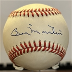 BILLY MARTIN SIGNED BASEBALL w/LOA