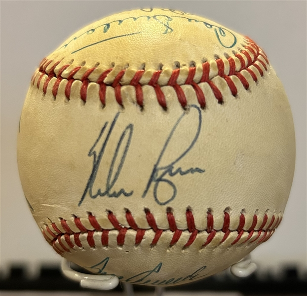 300 WIN SIGNED BASEBALL w/LOA- 10 SIGNATURES - RYAN/SEAVER & MORE